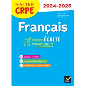 Français - CRPE 2024-2025 - Epreuve écrite d'admissibilité