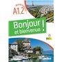 Bonjour et bienvenue A1.2 - tout en français - Livre-cahier + didierfle.app