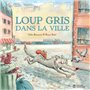 Loup gris dans la ville