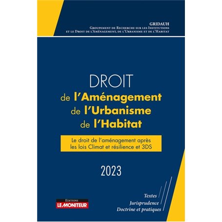 Droit de l'Aménagement, de l'Urbanisme et de l'Habitat 2023