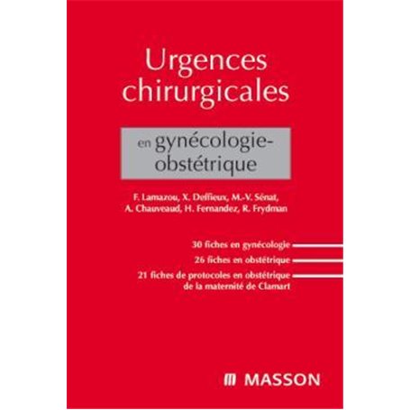 Urgences chirurgicales en gynécologie-obstétrique