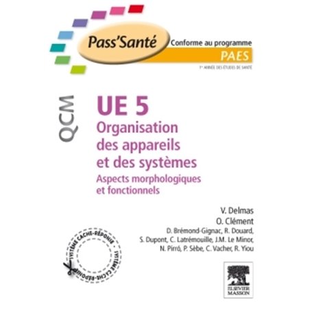 UE 5 - Organisation des appareils et des systèmes - QCM