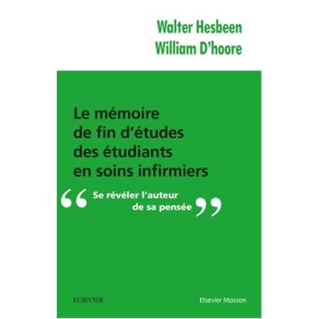 Le mémoire de fin d'études des étudiants en soins infirmiers