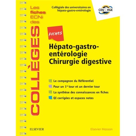 Fiches Hépato-gastroentérologie / Chirurgie digestive