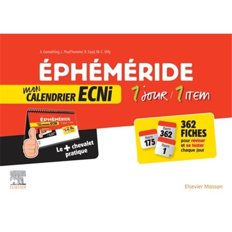 Ephéméride : mon calendrier ECNi. 1 jour / 1 item