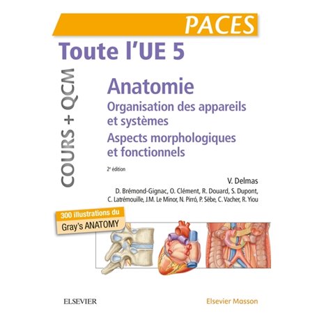 Toute l'UE 5 - Anatomie - Cours + QCM