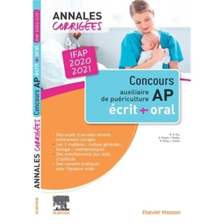 Concours Auxiliaire de puériculture - Annales corrigées - IFAP 2020