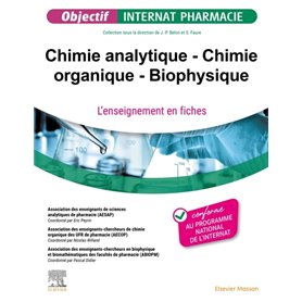 Chimie analytique - Chimie organique - Biophysique