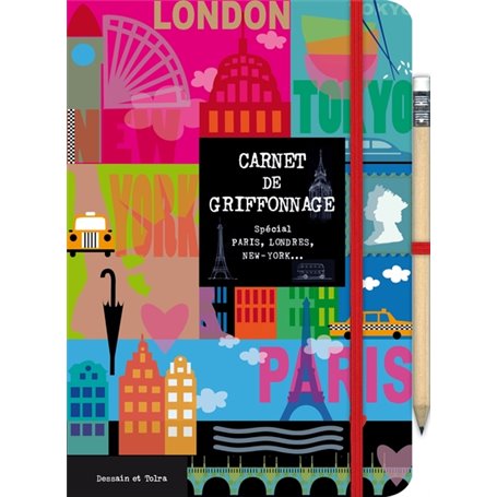 Carnet de griffonnage - Paris-Londres-New York
