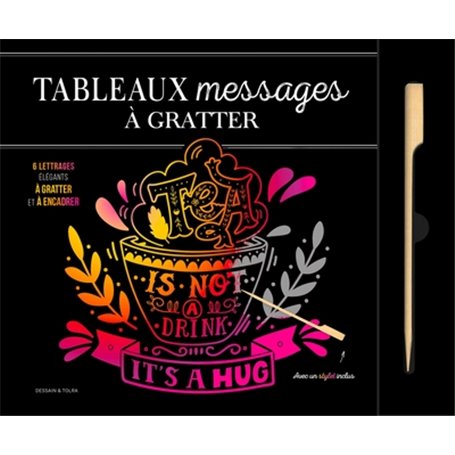 Tableaux  Messages et citation à gratter