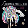 Coloriage Black - Licornes arc-en-ciel