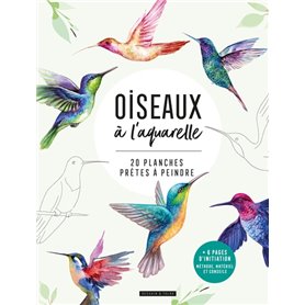 Oiseaux à l'aquarelle