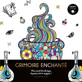 Happy coloriage Grimoire enchanté