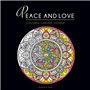 Black coloriage - Peace and love