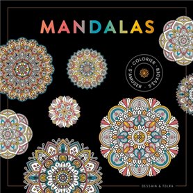 Black coloriage Mandalas