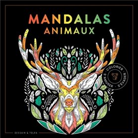 Black Coloriage - Mandalas animaux