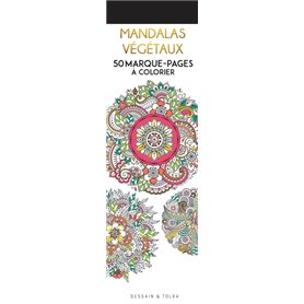 Marque-pages Mandalas végétaux