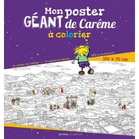 Mon poster géant de Carême à colorier