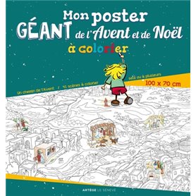 Mon poster géant de l'Avent et de Noël à colorier