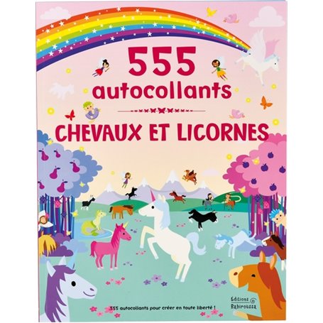 Chevaux et Licornes - 555 autocollants