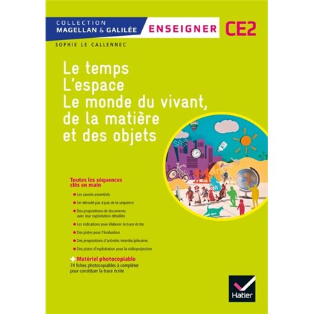 Magellan et Galilée Enseigner - Questionner le monde CE2 Ed. 2017 - Guide + matériel photocopiable