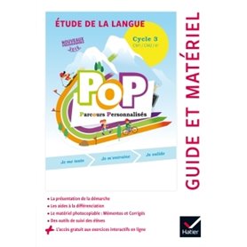 POP Parcours personnalisés - Etude de la langue Cycle 3 Éd. 2017  -  Guide pédagogique