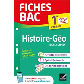 Fiches bac Histoire-Géographie 1re générale