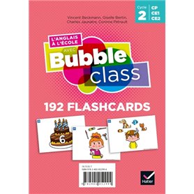 Bubble Class - Méthode Anglais CP, CE1, CE2, Cycle 2 Éd.2020 - Flashcards