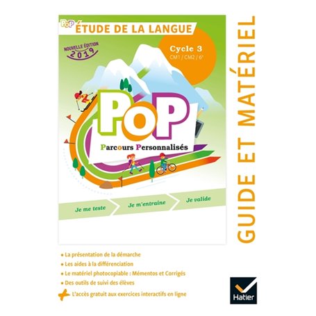 POP - Etude la langue Cycle 3 Ed. 2019 - Guide pédagogique + accès numérique