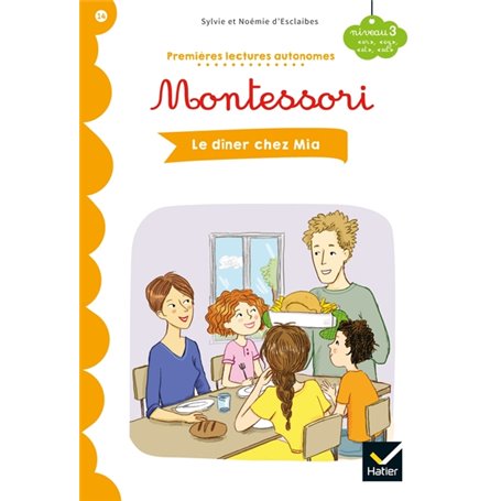 Premières lectures autonomes Montessori Niveau 3 - Le dîner chez Mia