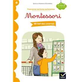 Premières lectures autonomes Montessori Niveau 3 - Nil fait des courses