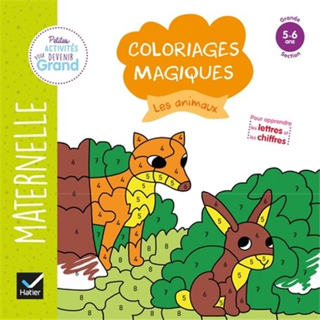 Coloriages magiques - Les animaux GS