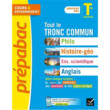 Prépabac Tout la Tle générale (tronc commun) - Bac 2024 (toutes les matières)