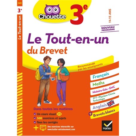 Chouette Le Tout-en-un du brevet 3e