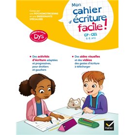 Mon cahier d'écriture facile ! adapté aux enfants DYS ou en difficulté d'apprentissage