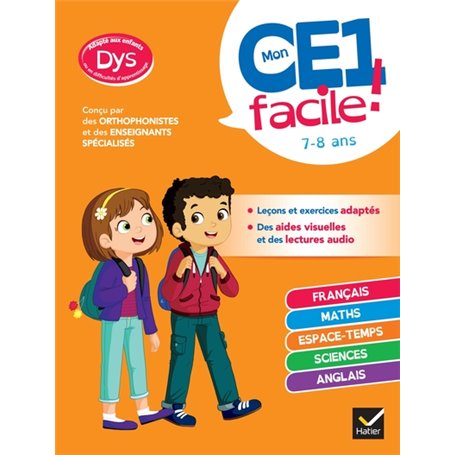 Mon CE1 facile ! adapté aux enfants DYS ou en difficulté d'apprentissage