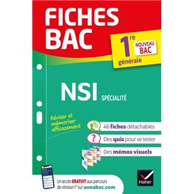 Fiches bac NSI 1re générale (spécialité)