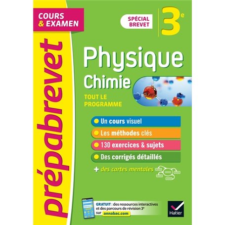 Prépabrevet Physique-Chimie 3e (sciences) - Brevet 2024