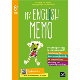 My English Memo - Anglais 6e- Éd. 2021 - Cahier élève