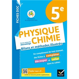 FICHES DOC Bilans et méthodes illustrés - Physique chimie 5e - Ed 2021 - Cahier élève