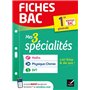 Fiches bac Mes 3 spécialités 1re générale : Maths, Physique-chimie, SVT