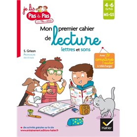 Mon premier cahier de lecture lettres et sons