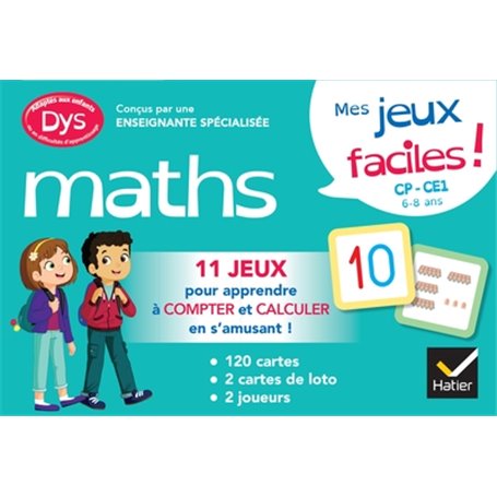 Mes jeux de maths facile ! dys (CP-CE1)