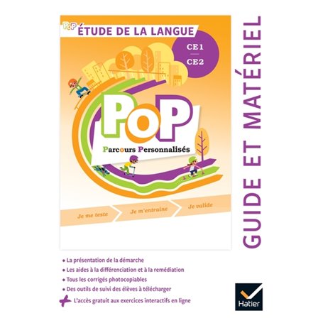 POP - Etude de la langue CE1 CE2 Ed. 2022 - Guide pédagogique + accès numérique