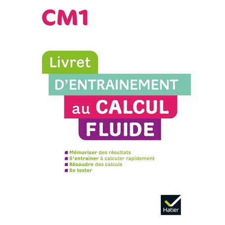 Maths CM1 Ed. 2022  - Livret d'entrainement au calcul fluide