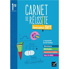 Mon carnet de réussite SVT 1re - Ed 2022 - Carnet élève