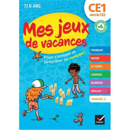 Mes jeux de vacances du CE1 vers le CE2- 2023