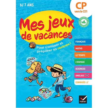 Mes jeux de vacances du CP vers le CE1- 2023