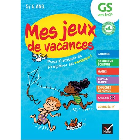 Mes jeux de vacances GS vers le CP- 2023