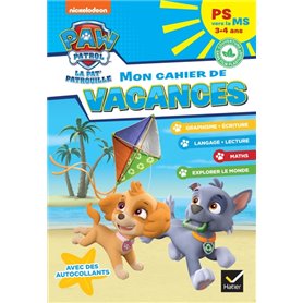 Mon cahier de vacances Pat'Patrouille 2023 PS vers la MS 3/4 ans